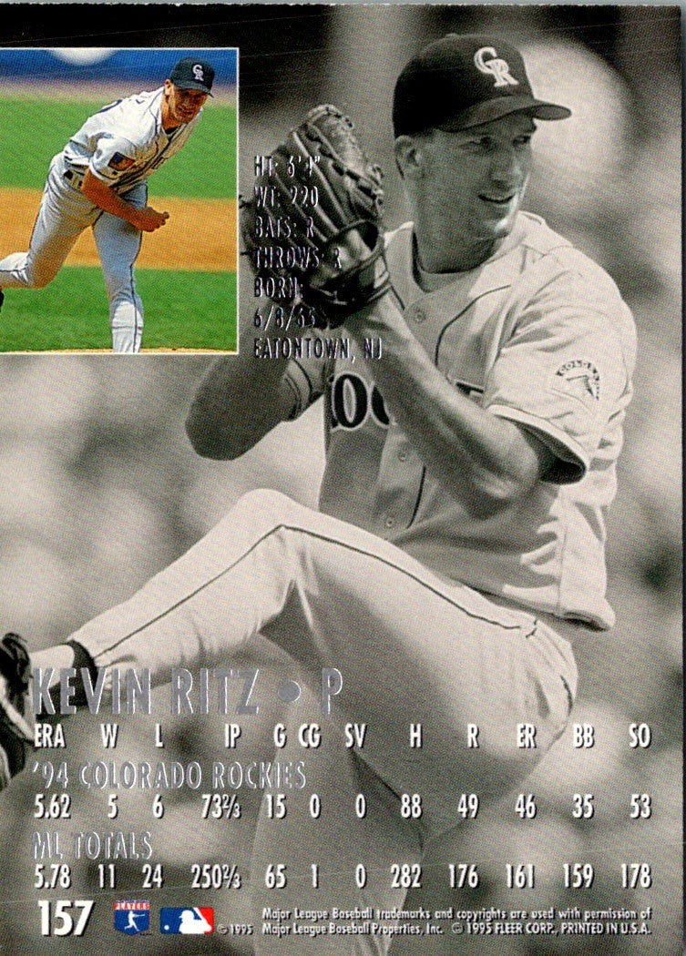 1995 Ultra Gold Medallion Kevin Ritz