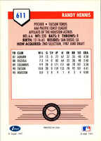 1991 Line Drive AAA Randy Hennis #611