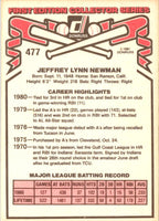 1981 Donruss Jeff Newman #477