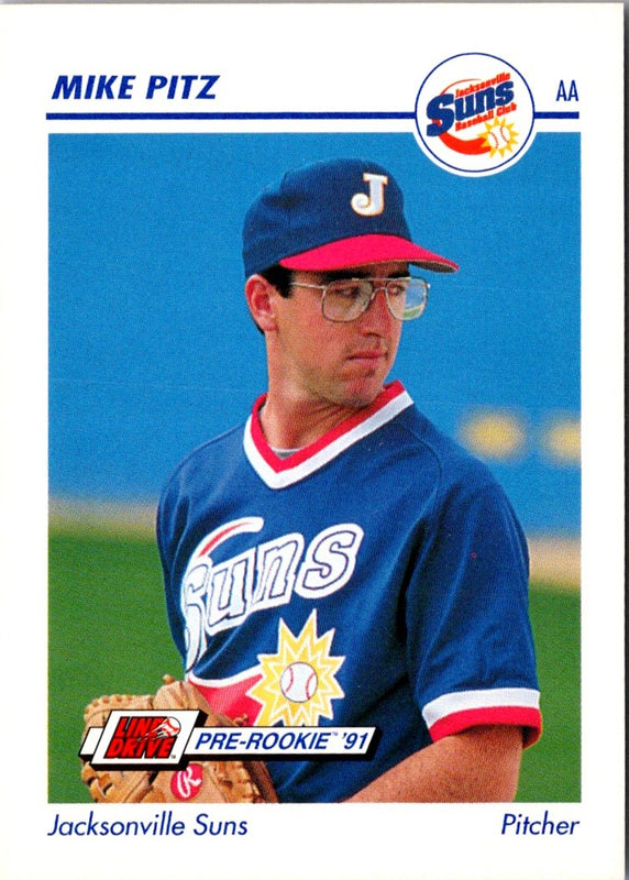1991 Line Drive AA Mike Pitz #342