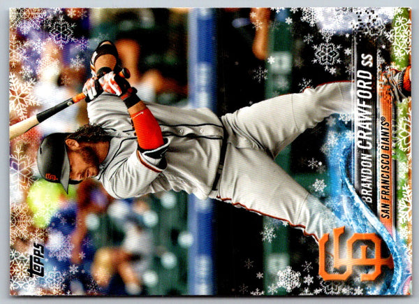 2018 Topps Holiday Brandon Crawford #HMW96