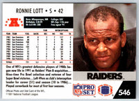 1990 Proset Ronnie Lott #546