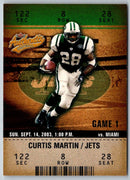 2003 Fleer Authentix Curtis Martin