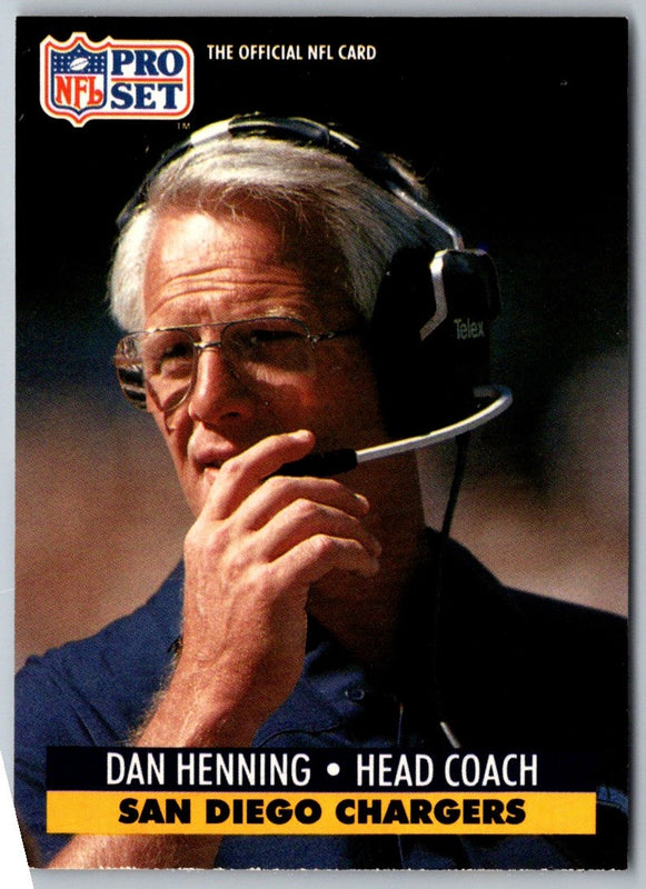 1991 Pro Set Dan Henning #288