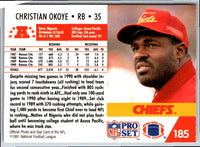 1992 Pro Set Kansas City Chiefs #686