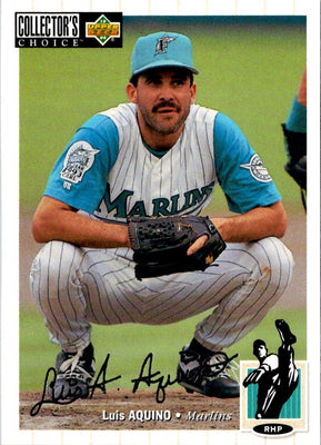 1994 Collector's Choice Luis Aquino #39