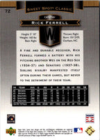 2003 Upper Deck Rick Ferrell #72