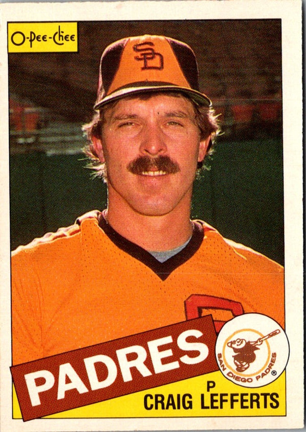 1985 O-Pee-Chee Craig Lefferts #76