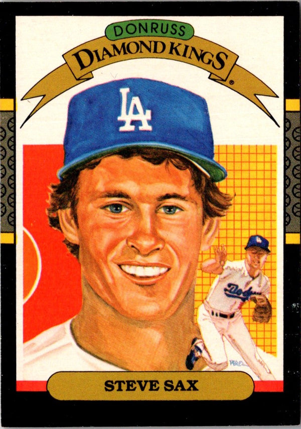 1987 Donruss  Diamond  Kings Steve Sax #26