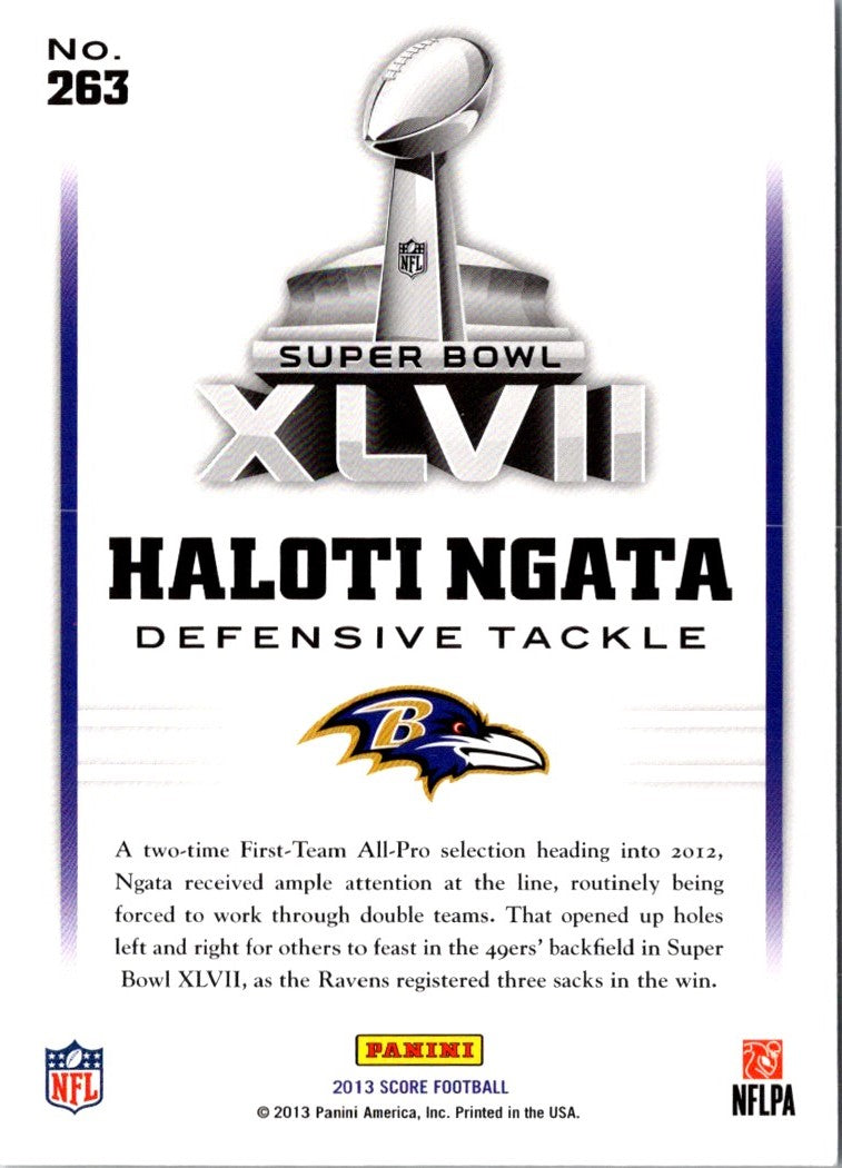 2013 Score Haloti Ngata