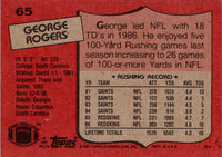 1987 Topps George Rogers #65 NM+