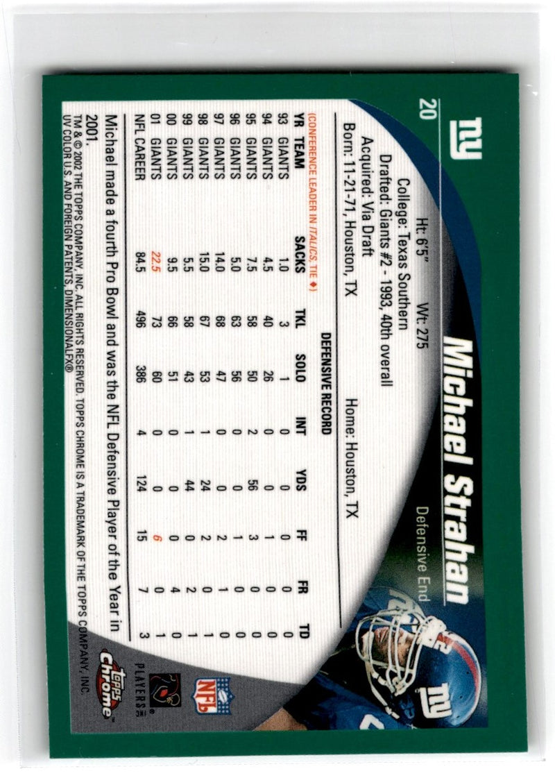 2002 Topps Chrome Michael Strahan