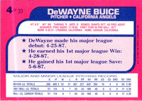 1988 Topps Toys'R'Us Rookies DeWayne Buice #4