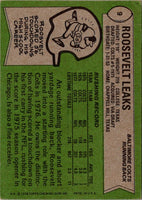 1978 Topps Roosevelt Leaks #9