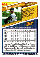1993 Topps Gold Luis Aquino