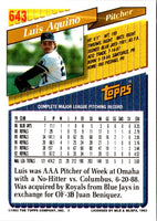 1993 Topps Gold Luis Aquino #643
