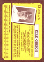 1989 Topps Kay-Bee Superstars of Baseball Kirk Gibson #13