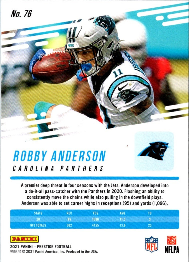 2021 Panini Prestige Robby Anderson