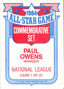 1985 Topps Glossy All-Stars Paul Owens