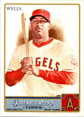 2011 Topps Allen & Ginter Glossy Factory Set Vernon Wells #141 /999
