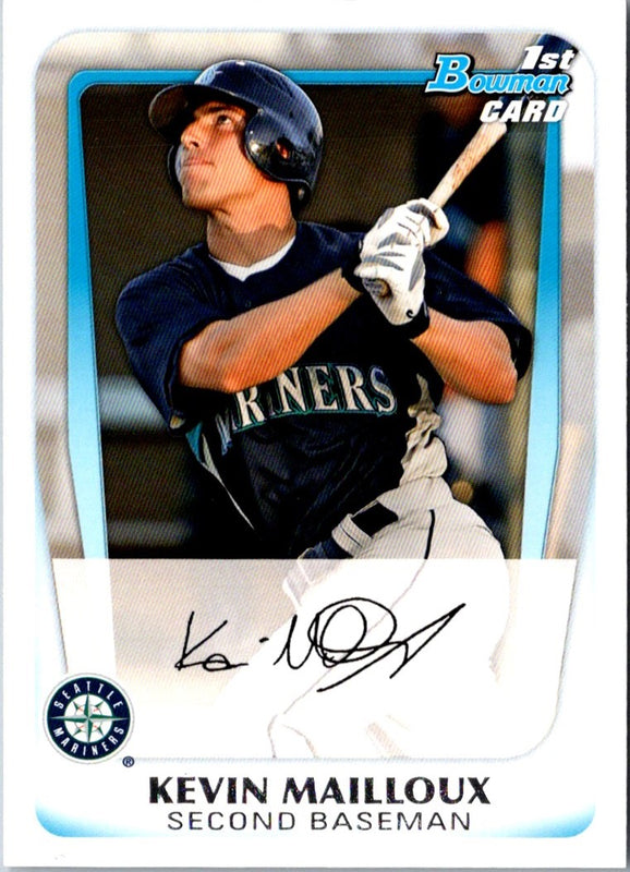 2011 Bowman Prospects Kevin Mailloux #BP56