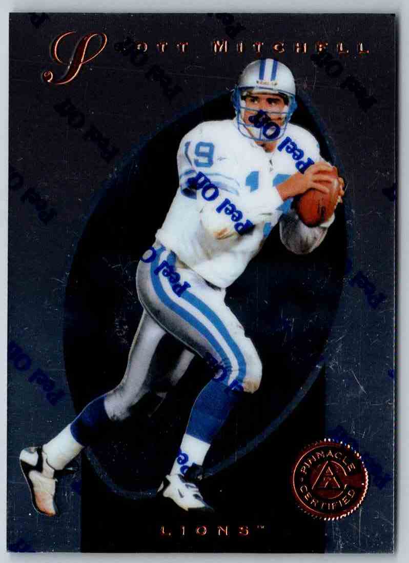 1997 Pinnacle Certified NFL Scott Mitchell