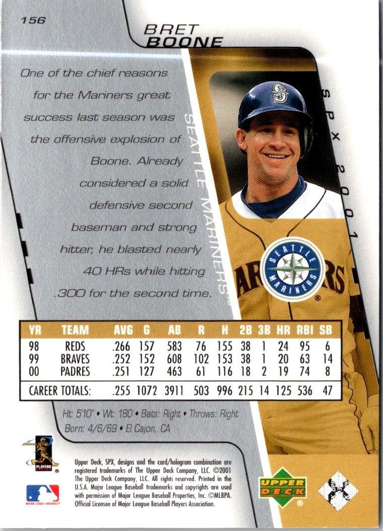 2001 SPx Bret Boone