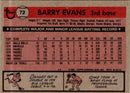 1981 O-Pee-Chee Barry Evans