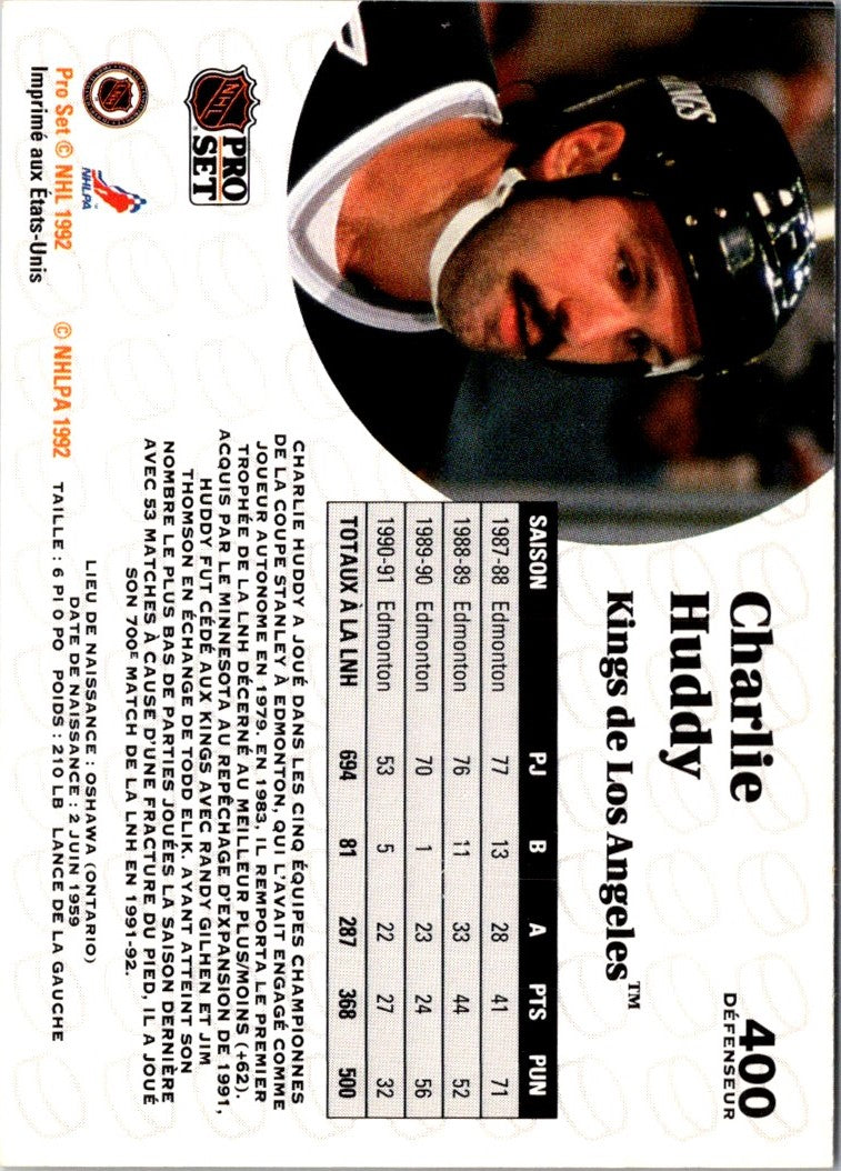 1991 Pro Set Charlie Huddy