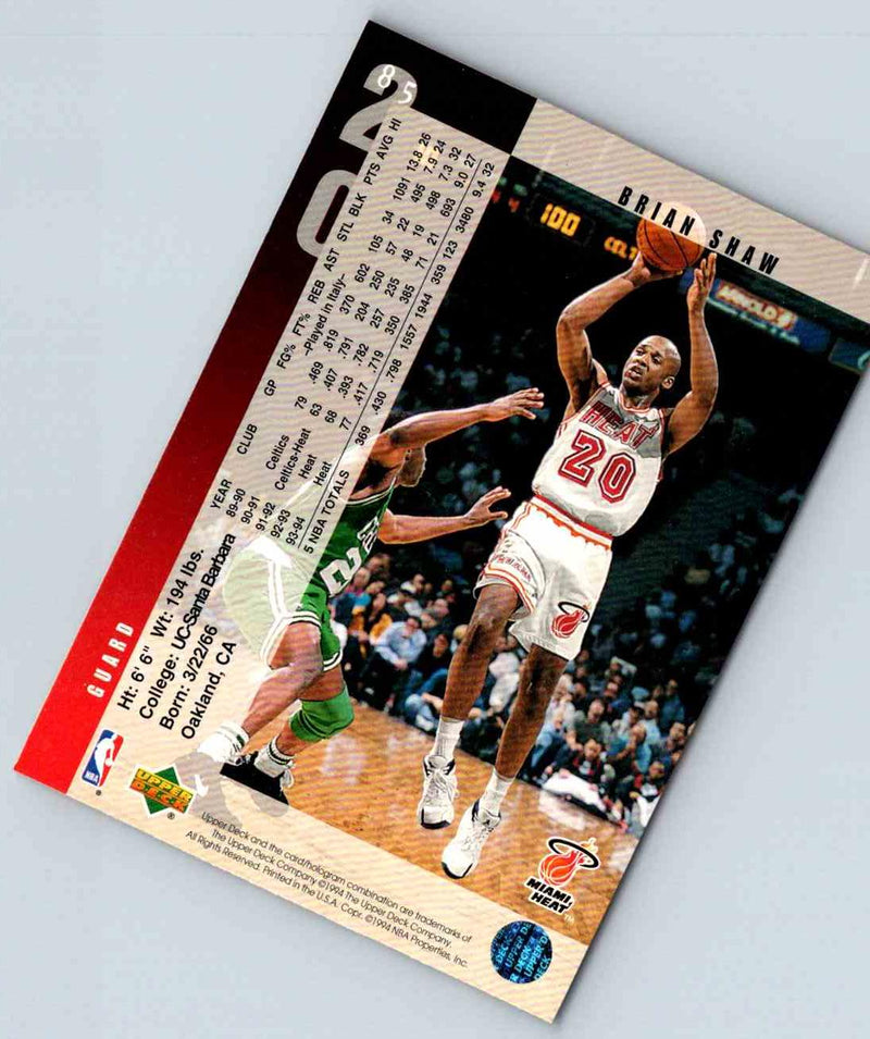 1995 Upper Deck Brian Shaw