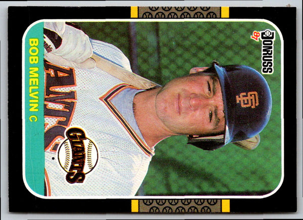 1986 Donruss Bob Melvin #456 Rookie