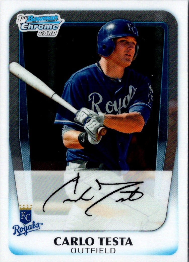 2011 Bowman Chrome Prospects Carlo Testa