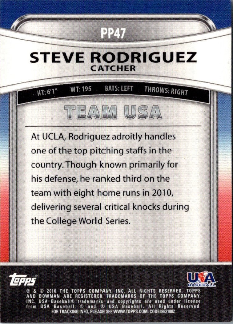 2010 Bowman Platinum Prospects Steve Rodriguez