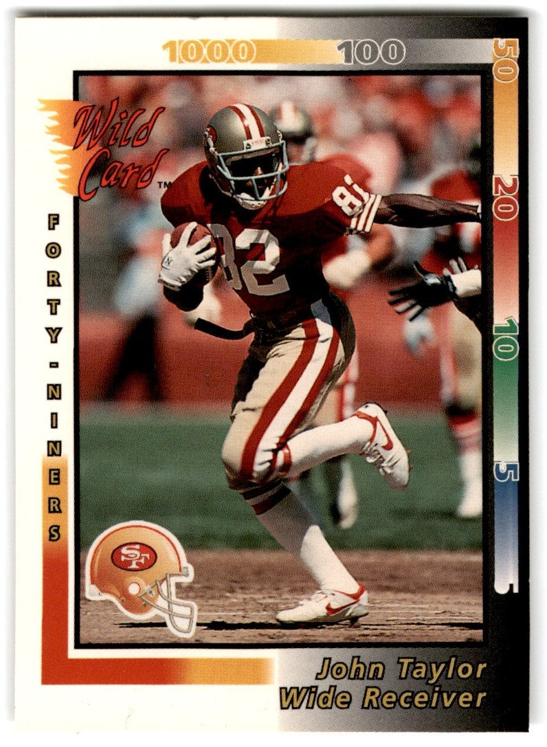 1992 Wild Card NFL Prototypes John Taylor