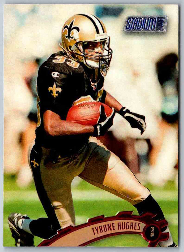 1997 Topps Stadium Club Football Tyrone Hughes #337