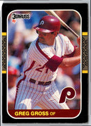 1986 Donruss Greg Gross