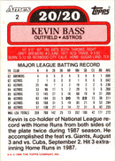 1989 Topps Ames 20/20 Club Kevin Bass