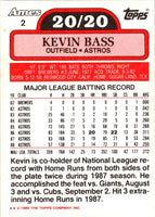 1989 Topps Ames 20/20 Club Kevin Bass #2