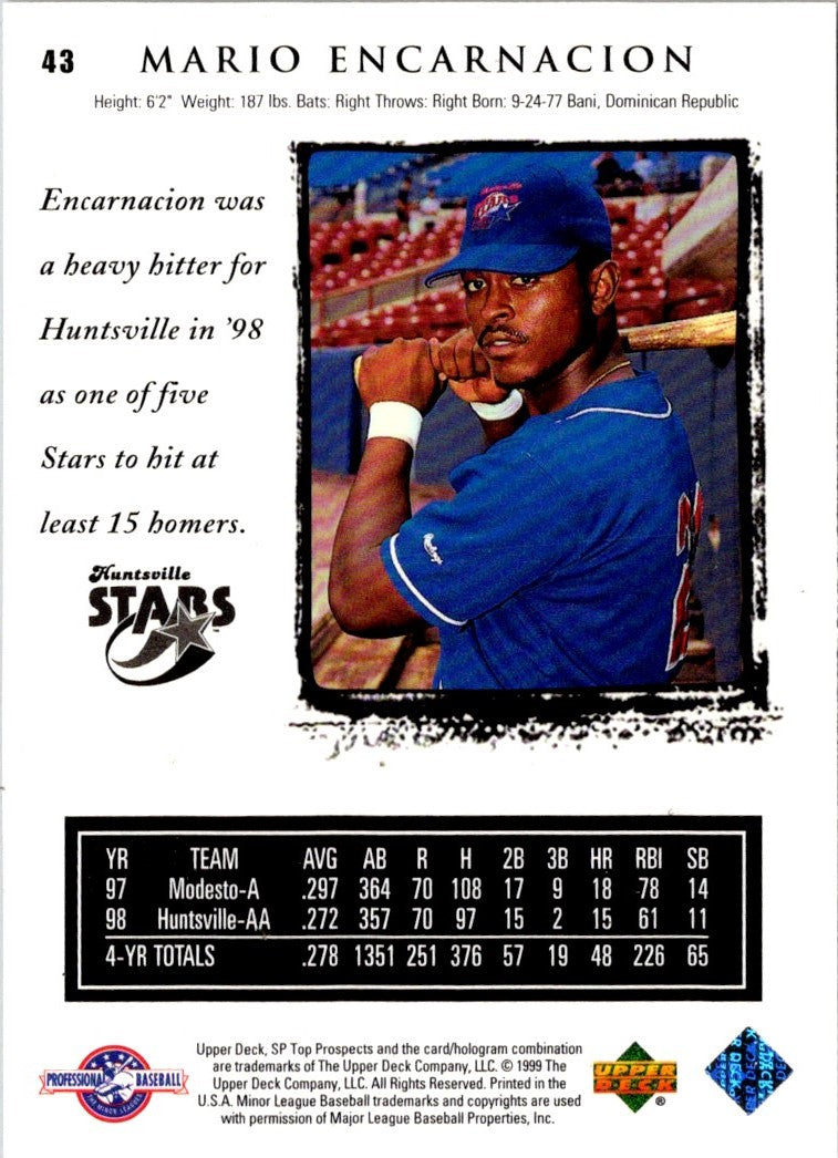 1999 SP Top Prospects Mario Encarnacion