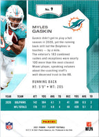 2021 Panini Playoff Myles Gaskin #9