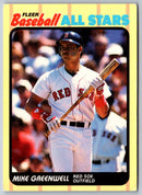 1989 Fleer Baseball All-Stars Mike Greenwell