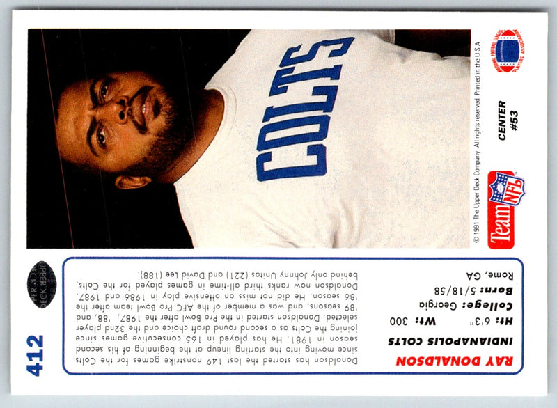 1991 Pro Set Ray Donaldson