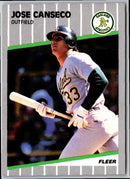 1989 Fleer Jose Canseco