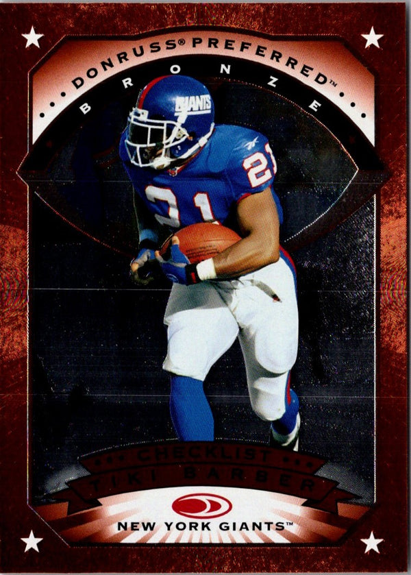 1997 Donruss Preferred Tiki Barber #148