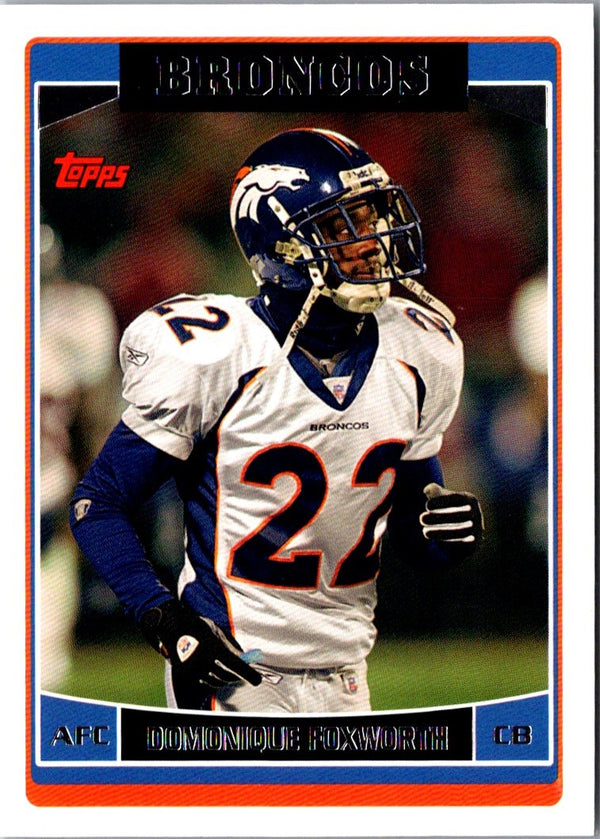 2006 Topps Domonique Foxworth #46