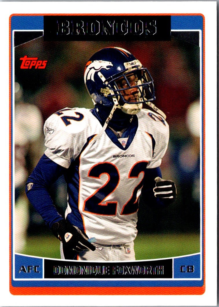 2006 Topps Domonique Foxworth