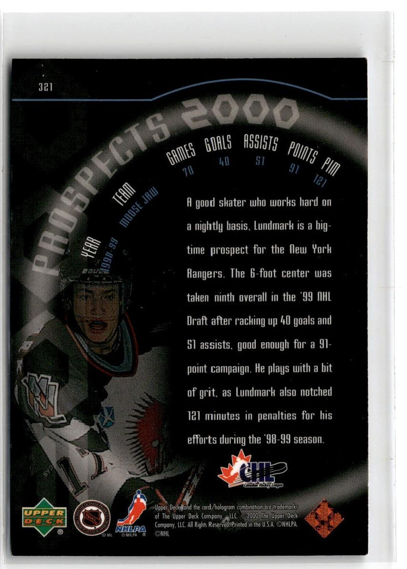 1999 Upper Deck Jamie Lundmark