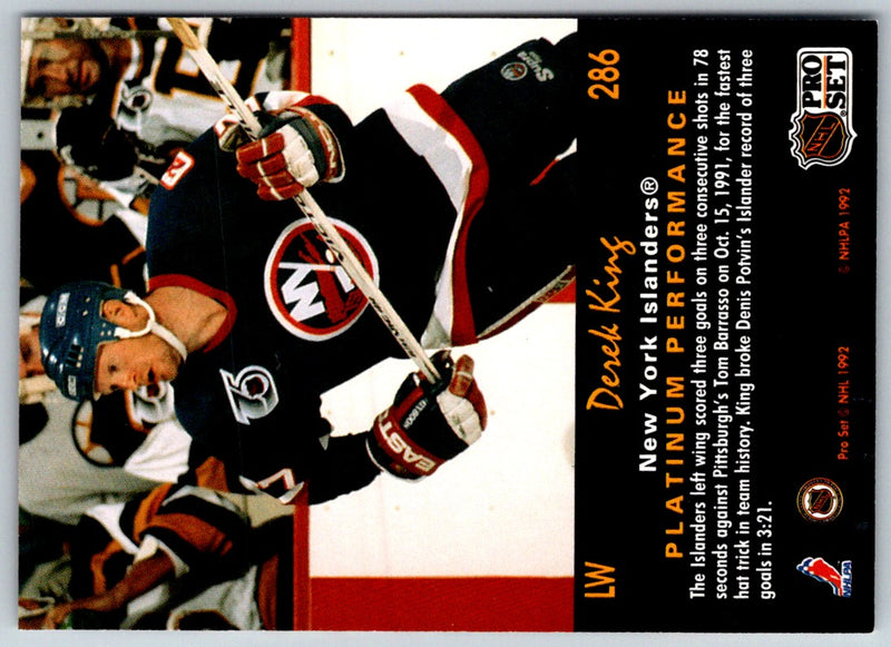 1991 Pro Set Platinum Derek King