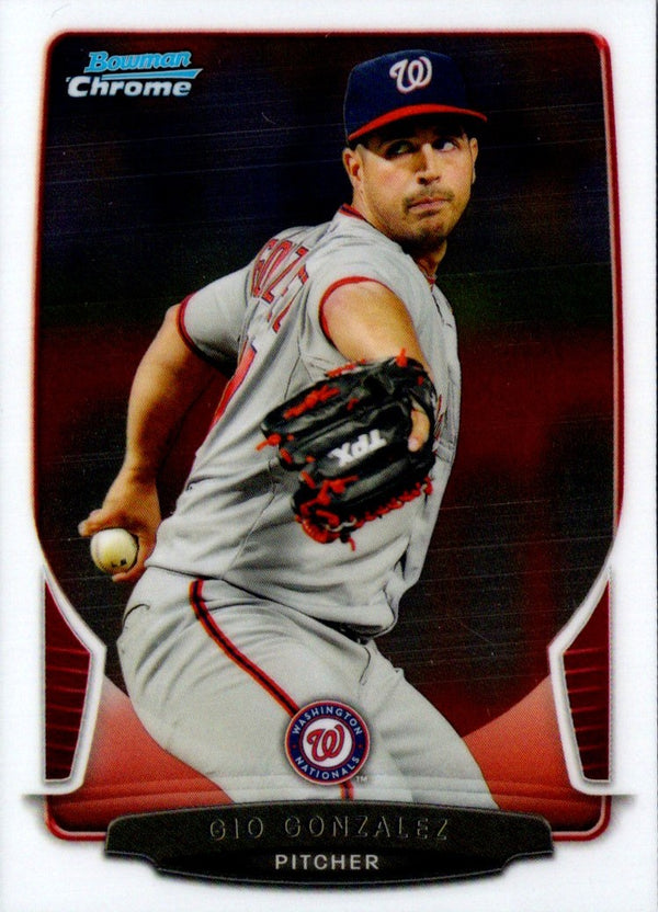 2013 Bowman Chrome Gio Gonzalez #198