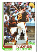 1982 Topps Joe Lefebvre